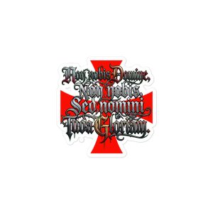 Pegatinas Templarios "Non Nobis Domine" antiburbujas