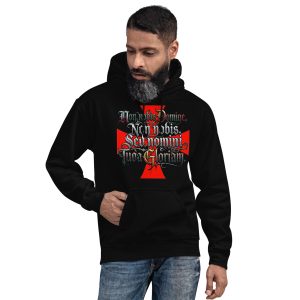 Sudadera Templarios "Non Nobis Domine" con capucha unisex