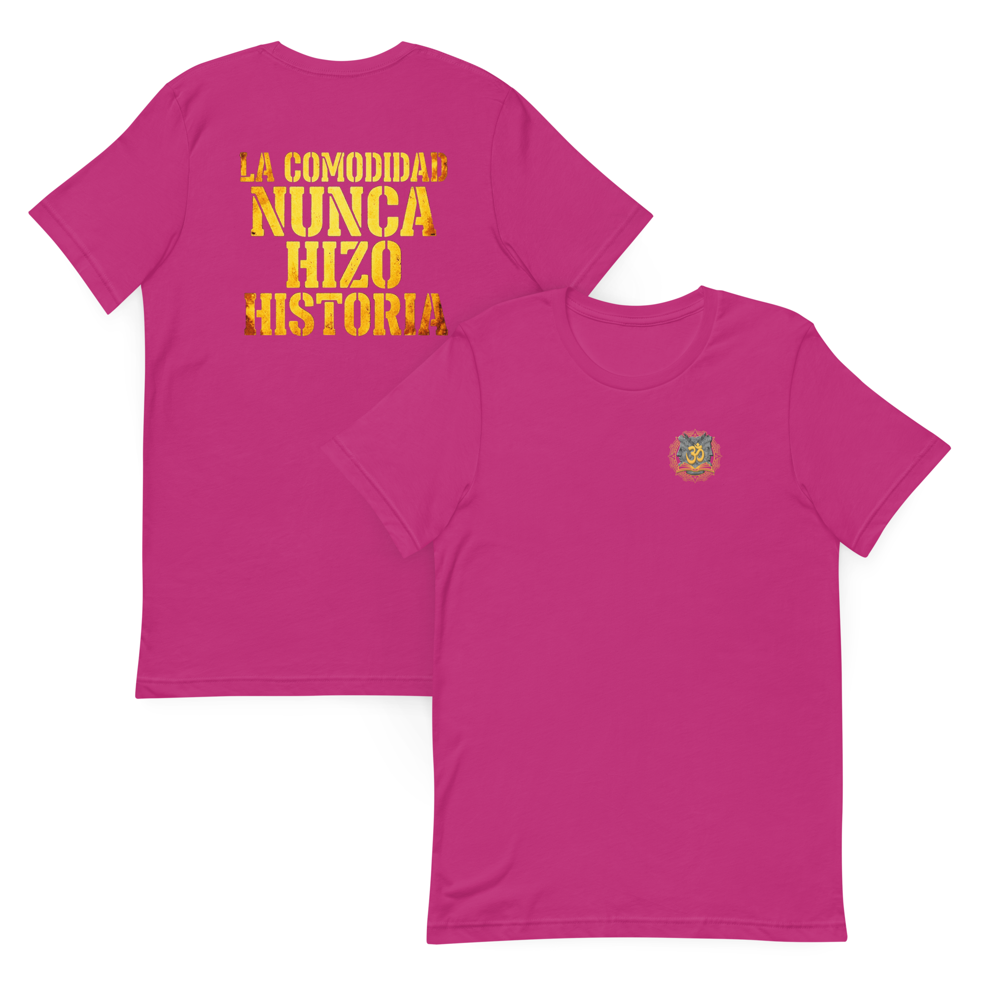 Camiseta Veda de manga corta unisex "La comodidad nunca hizo historia" - Imagen 6