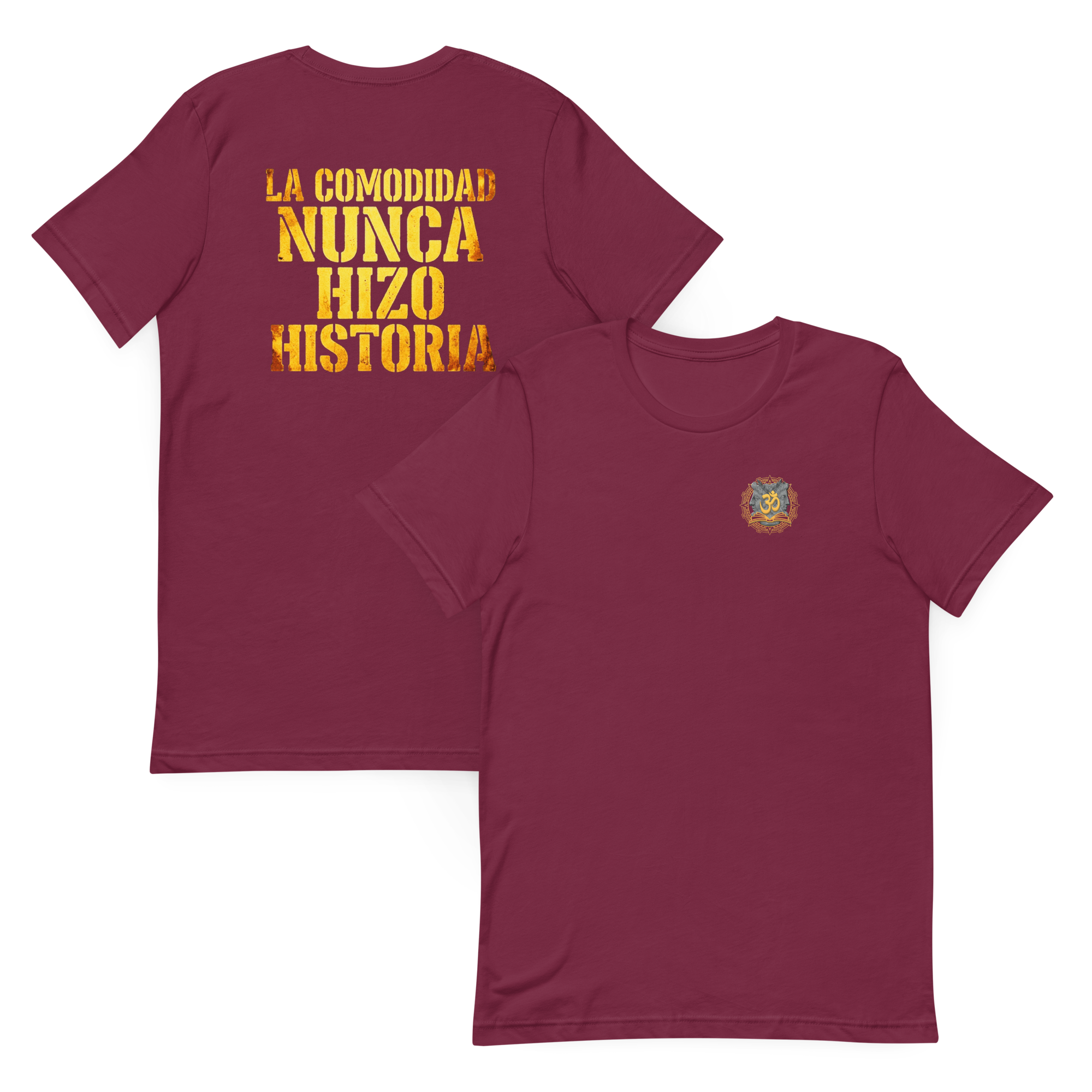 Camiseta Veda de manga corta unisex "La comodidad nunca hizo historia" - Imagen 5