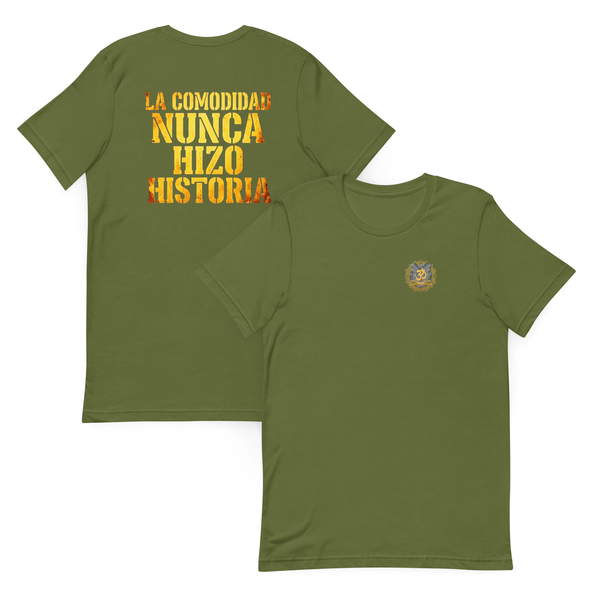 Camiseta Veda de manga corta unisex "La comodidad nunca hizo historia" - Imagen 7
