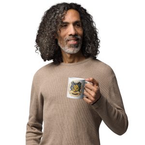 Taza Orden de Veda blanca brillante