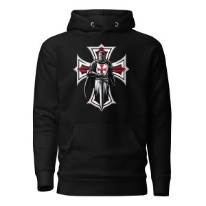 Sudadera templarios Mod.4 con capucha unisex