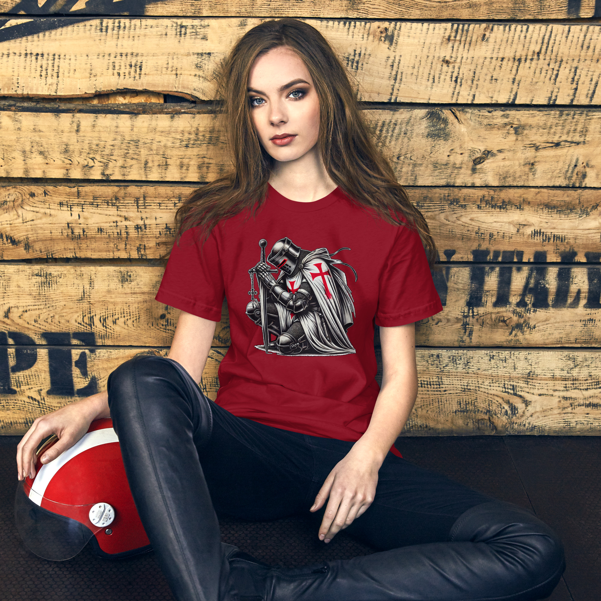Camiseta templarios Mod.3 de manga corta unisex - Imagen 6