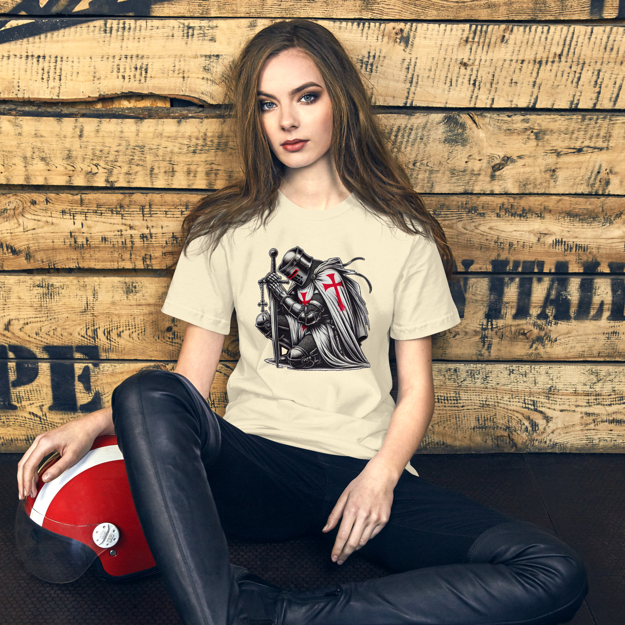 Camiseta templarios Mod.3 de manga corta unisex - Imagen 9